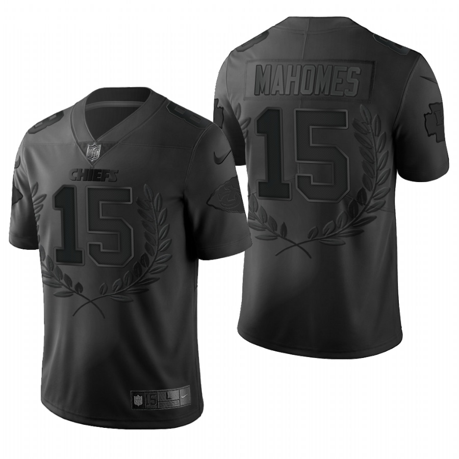 2020 New Men Kansas City Chiefs 15 Mahomes black Limited NFL Nike jerseys